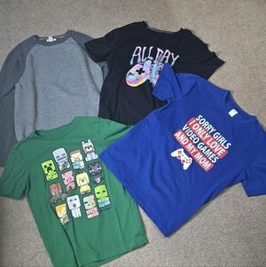 Boys Graphic Tees - Green, Blue, Black, Gray Sweater